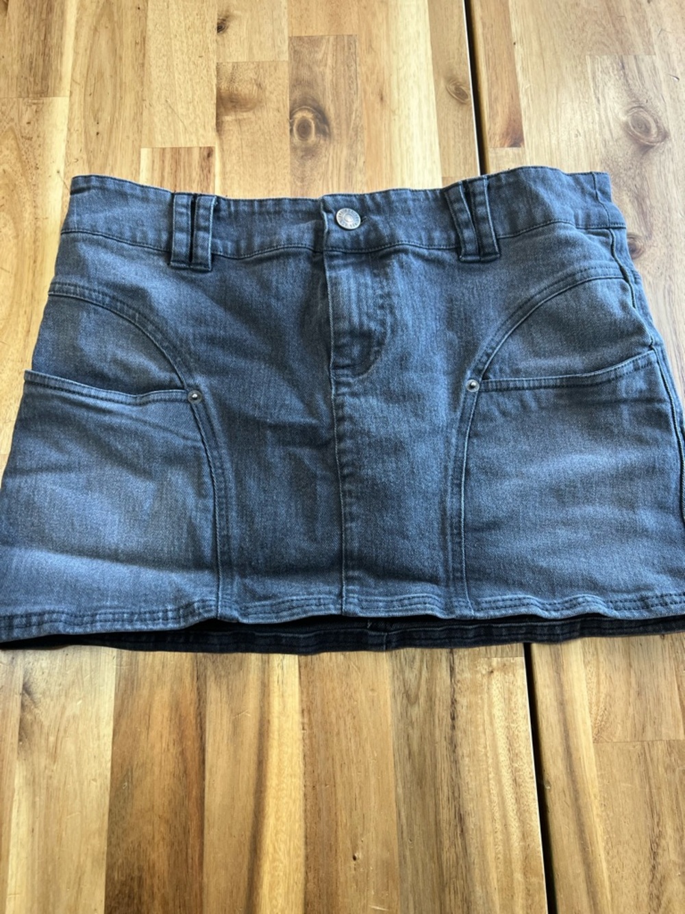 BDG Urban Outfitters Black Washed Denim Mini Skirt Size M